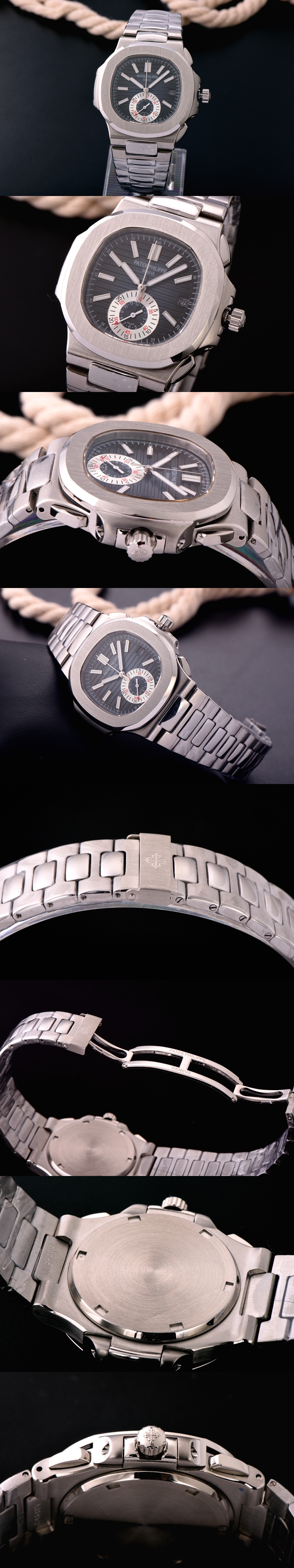 파텍필립 노틸러스 크로노그라프-3 59801(솔리드백)